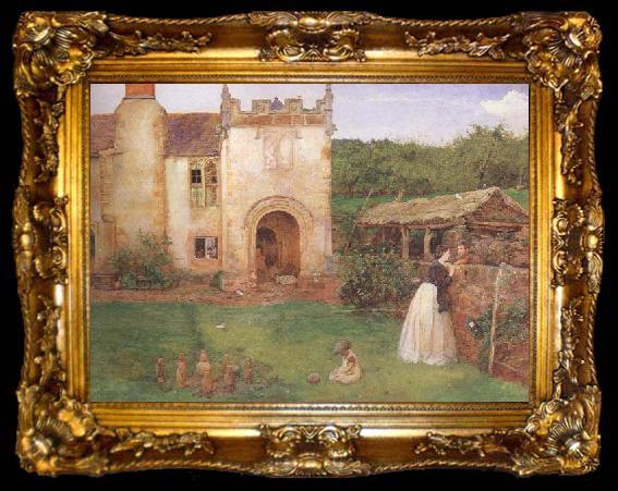 framed  John William North,ARA Halsway Court (MK46), ta009-2